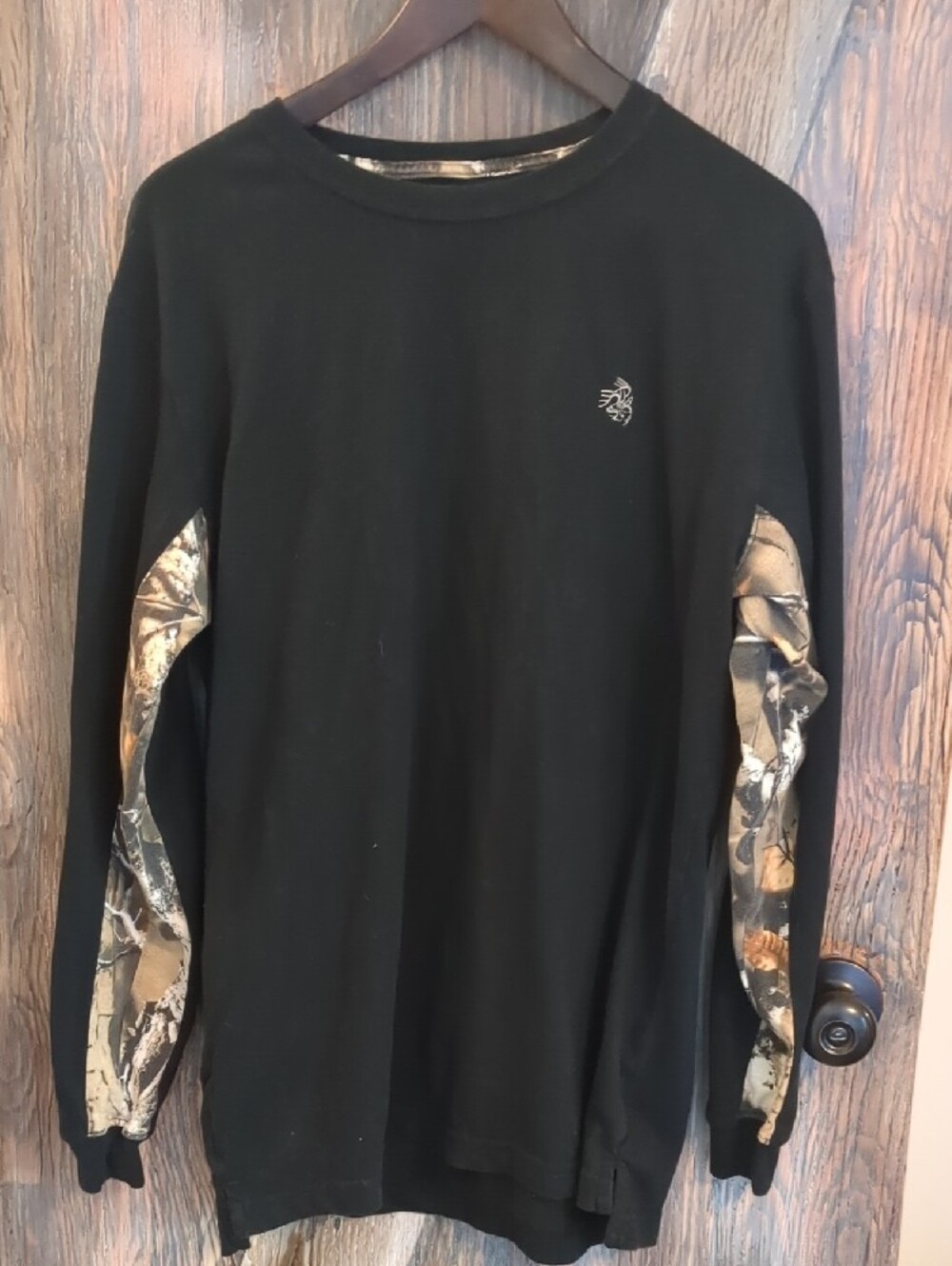 Legendary Whitetails Black And Camo Long Sleeve Tee Shirt LT
